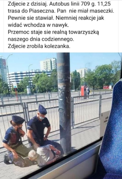 Mężczyzna skuty w kajdanki za atak na policjantkę.