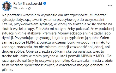 Rafał Trzaskowski - Facebook