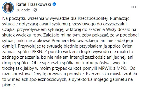 Rafał Trzaskowski - Facebook