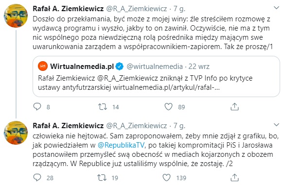 Rafał Ziemkiewicz - Twitter