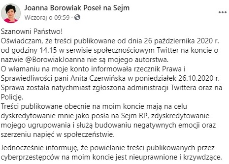 Borowiak - Twitter